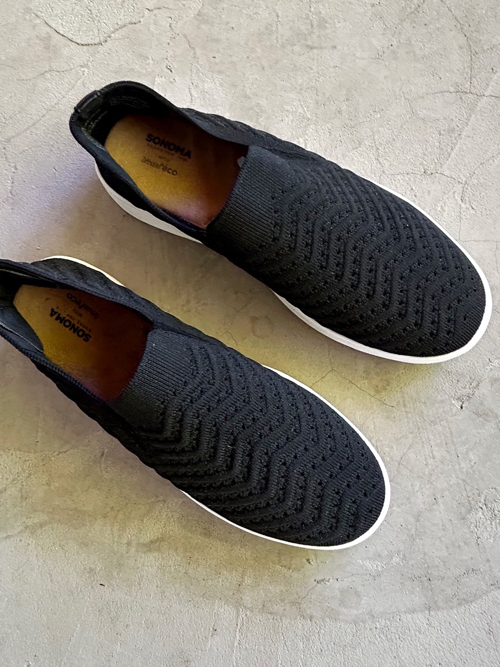 🆕 Listing! Sonoma | 'Catahoula' Black Knit Slip-On Loafers